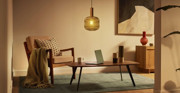 Philips Λάμπα LED Filament 60W E27 Διαφανής - Κλασική Λάμπα με Ορατό Νήμα