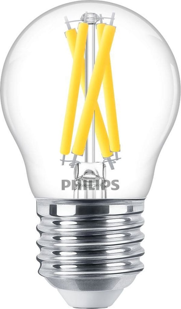 Philips LED WarmGlow Λάμπα 60W E27 Σταγόνα Διαφανής 1τμχ