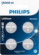 Philips PHILIPS μπαταρία λιθίου κουμπιού CR2450 4-πακ - 2292445