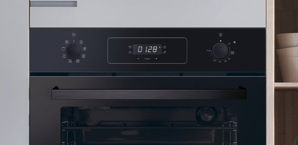Φούρνος Candy Candy FIDC X605/CA, Χωρητικότητα 65 L, Μηχανικός και ηλεκτρονικός έλεγχος, Μαύρο