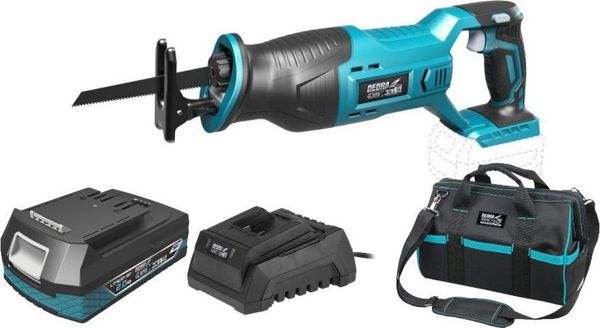 Σπαθοσέγα Μπαταρίας Dedra DED7021 18V με Μπαταρία 2.0Ah, Φορτιστή και Τσάντα Μεταφοράς