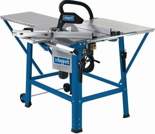 Scheppach TS310 Επιτραπέζιο Πριόνι 2800W, Δίσκος 315mm, Επαγωγικός Κινητήρας, Συρόμενος Πάγος Εργασίας, Γαλβανισμένο Τραπέζι, 400V