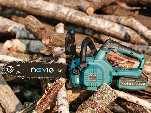 Αλυσοπρίονο Μπαταρίας NEVIQ 12" L12302, Ασύρματο Αλυσοπρίονο Κήπου