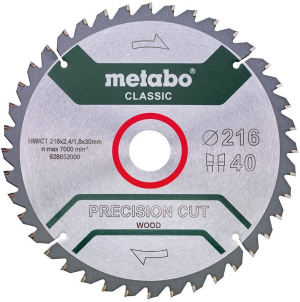 ΠΡΙΟΝΙ ΔΙΣΚΟΥ PRECISION CUT WOOD 216*30MM 40WZ