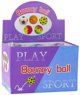 LeanToys Μπάλα Αφρώδης με Εσοχές για Αναπήδηση και Ζύμωμα, 9cm, Πολύχρωμη