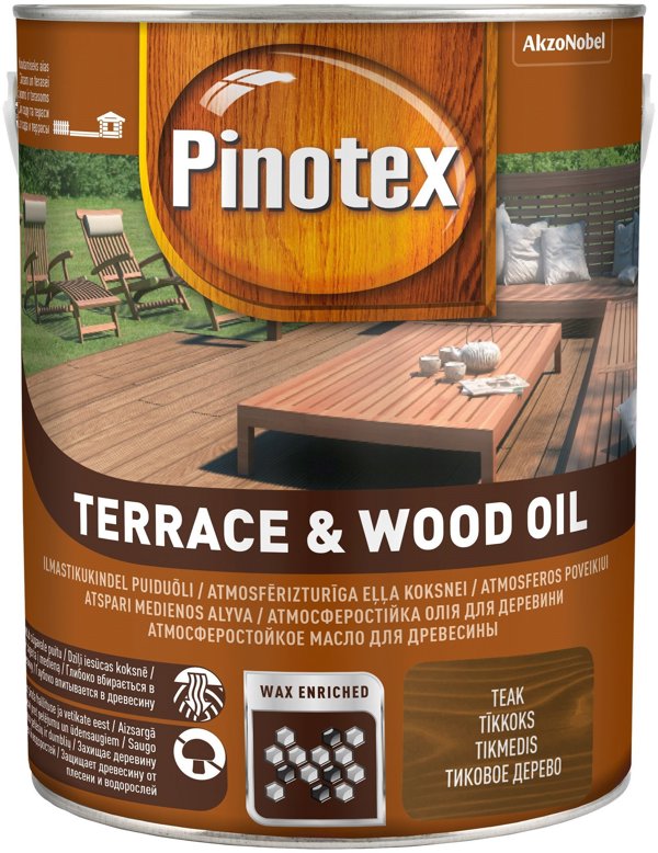 PINOTEX ΛΑΔΙ ΞΥΛΟΥ ΒΕΡΑΝΤΑΣ TEAK 3L