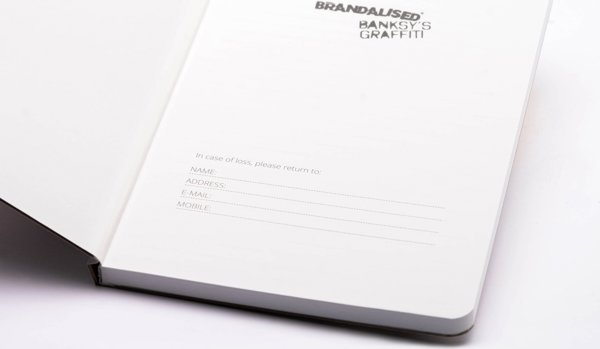 Σημειώσεις Pininfarina Segno PININFARINA Banksy, 14x21 cm, 128 σελίδες, λουλούδι