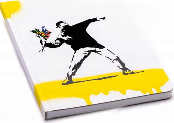 Σημειώσεις Pininfarina Segno PININFARINA Banksy, 14x21 cm, 128 σελίδες, λουλούδι