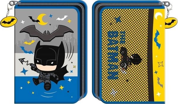 Κασετίνα με εξοπλισμό 1 φερμουάρ Batman EDUKAMP