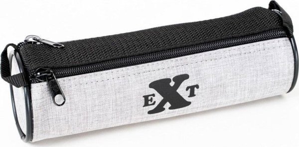 Κασετίνα Ρολό FANDY Denim EXT 1, Υφασμάτινη με 2 Θήκες και Φερμουάρ, Λευκή, 21.5x7 cm