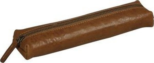 Κασετίνα Clairefontaine Flying Spirit Δερμάτινη κασετίνα slim Cognac 19x4x2,5cm