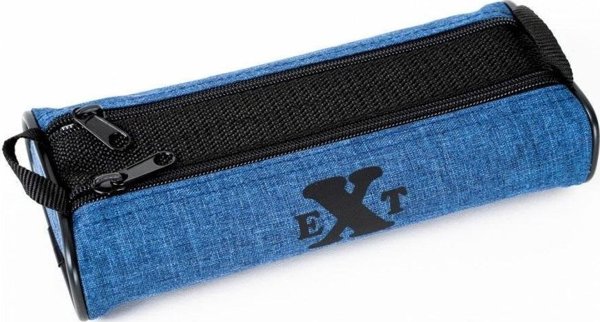 Κασετίνα Fandy Denim EXT2, Υφασμάτινη Μολυβοθήκη 2 Θήκες, 21.5x5x9.5cm, Ναυτικό Μπλε