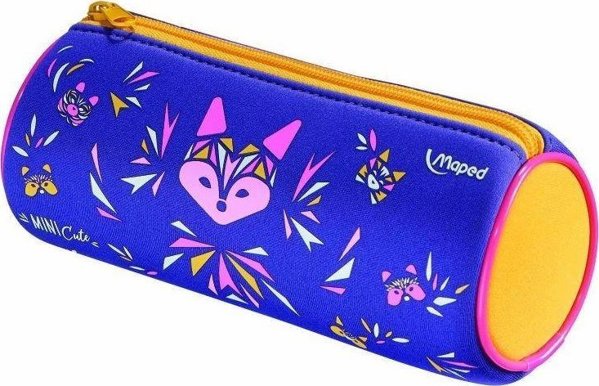 Maped Mini Cute Κασετίνα Σωλήνας από Νεοπρένιο, Μωβ, 21cm