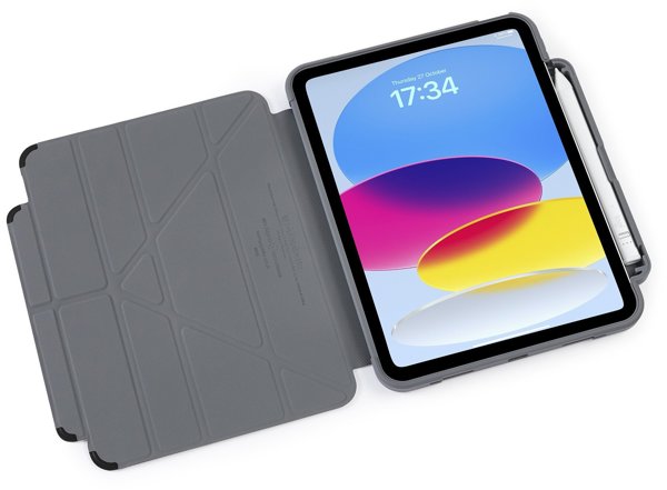 PIPETTO Origami No2 Pencil Shield Case Black, fur Apple iPad 10,9", 10th Gen.( 2022)