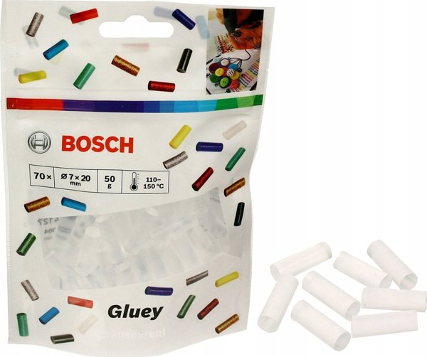 Pistolet do kleju Bosch Bosch Accessories Gluey Heißklebesticks 7 mm 20 mm Transparent 55 g 70 St. (2608002004)