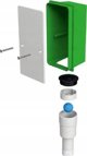 PITAGORA - σιφόνι συμπυκνωμάτων εντοιχισμένο fi 32 με βαλβίδα αντεπιστροφής (έξοδος 1)