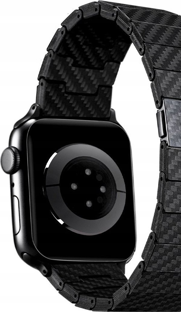 Pitaka Carbon fiber strap, black - AW Ultra 2/1(49mm) 9/8/7 (45mm)/6/SE/5/4 (44mm)/3/2/1 (42mm)