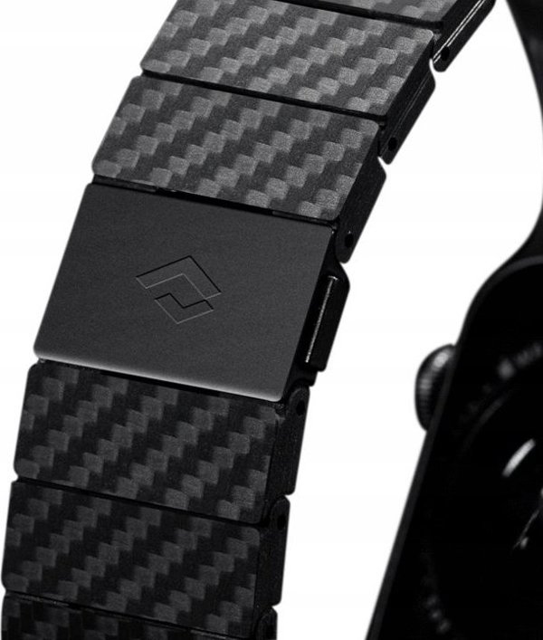Pitaka Carbon fiber strap, black - AW Ultra 2/1(49mm) 9/8/7 (45mm)/6/SE/5/4 (44mm)/3/2/1 (42mm)