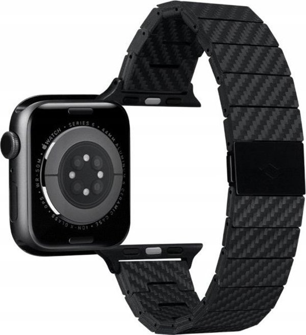Pitaka Carbon fiber strap, black - AW Ultra 2/1(49mm) 9/8/7 (45mm)/6/SE/5/4 (44mm)/3/2/1 (42mm)