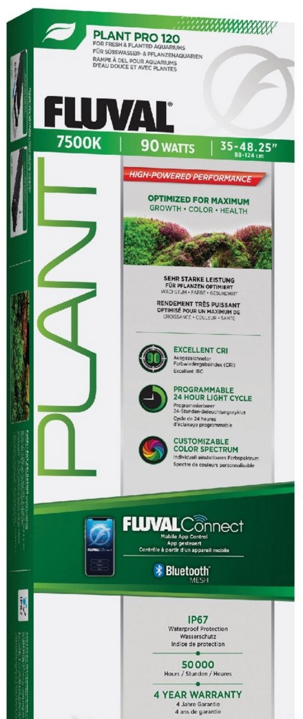 Aquael Φυτό Pro 4.0 Φωτιστικό Ενυδρείου LED, 90W, Bluetooth, για Φυτά, 88.2-124.4 cm