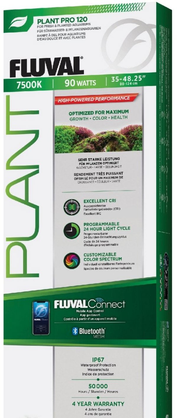 Aquael Φυτό Pro 4.0 Φωτιστικό Ενυδρείου LED, 90W, Bluetooth, για Φυτά, 88.2-124.4 cm