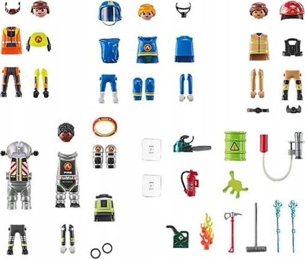 PLAYMOBIL Σετ φιγούρων Action Heroes 71468 My Figures: Πυροσβεστική