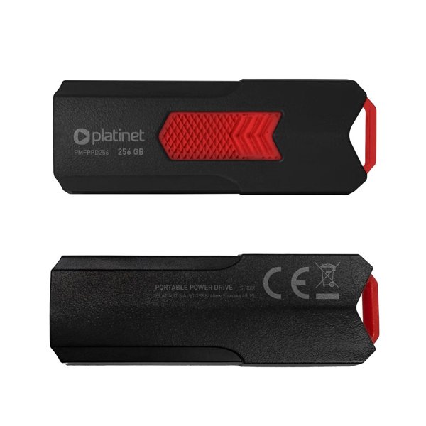ΦΟΡΗΤΗ ΜΟΝΑΔΑ ΙΣΧΥΟΣ PLATINET USB 3.2 ΕΩΣ 150MB/s 256GB ΜΑΥΡΟ [46155]