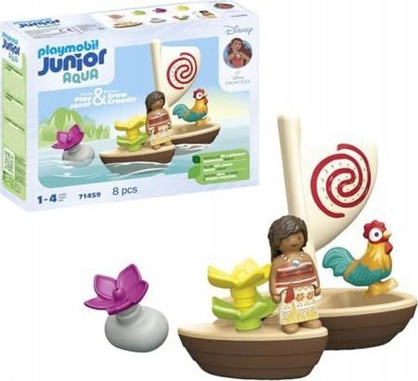 Playmobil PLAYMOBIL 71459 Junior Aqua & Disney: Vaiana Catamaran, construction toy