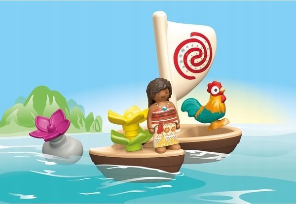Playmobil PLAYMOBIL 71459 Junior Aqua & Disney: Vaiana Catamaran, construction toy