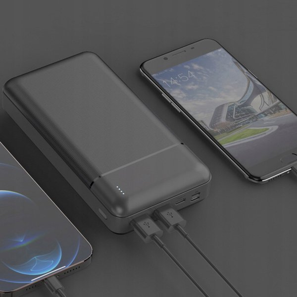 Platinet φορητός φορτιστής 30000mAh PMPB30W707, μαύρο
