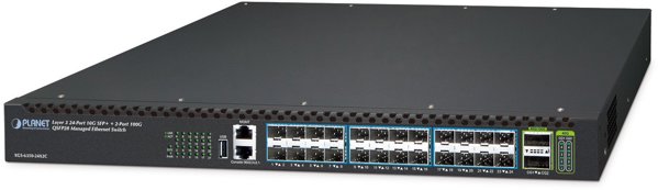 Planet XGS-6350-24X2C L3 Managed Gigabit Ethernet Switch, 24 Port, 1U, Μαύρο