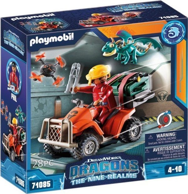 Playmobil PLAYMOBIL 71085 Dragons: The Nine Realms - Icaris Quad & Phil Construction Toy