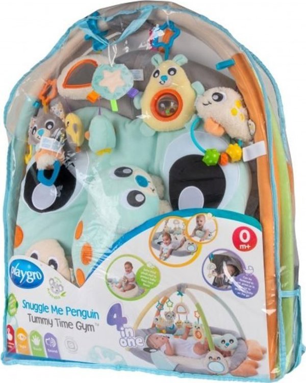 Playgro PLAYGRO Snuggle Me Penguin Tummy Time Gym, 018768178