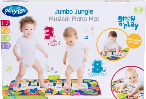 Playgro PLAYGRO musical piano mat Jumbo Jungle, 0186995