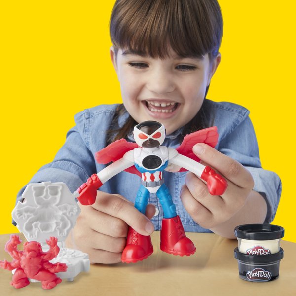 Hasbro Play-Doh Captain America Moto-Slicer Παιχνίδι Πλαστελίνης
