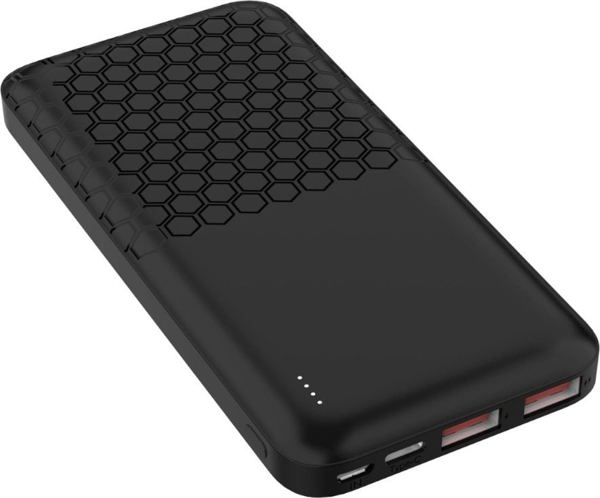 Platinet Platinet φορητός φορτιστής 10000mAh PD QC, μαύρο (45931)