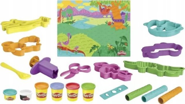 PLAY-DOH σετ παιχνιδιού Άγρια ζώα