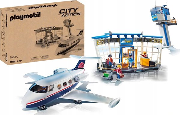 Playmobil Σετ Playmobil 71153 Αεροδρόμιο με αεροπλάνο 146 τεμ.