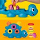 Σετ Εκκίνησης Δεινοσαύρων Play-Doh Σχήματα & Χρώματα