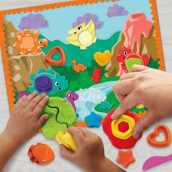 Σετ Εκκίνησης Δεινοσαύρων Play-Doh Σχήματα & Χρώματα