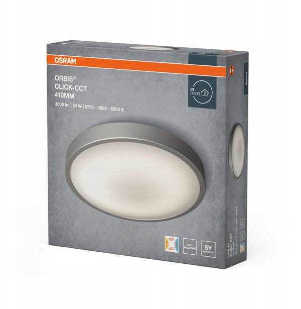 ΠΛΑΦΟΝΙΕΡΑ LEDVANCE ORBIS 24W 6.5K WT