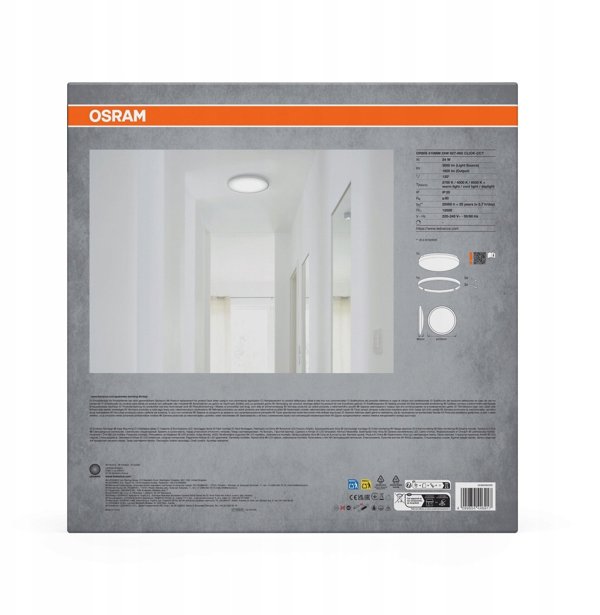 ΠΛΑΦΟΝΙΕΡΑ LEDVANCE ORBIS 24W 6.5K WT