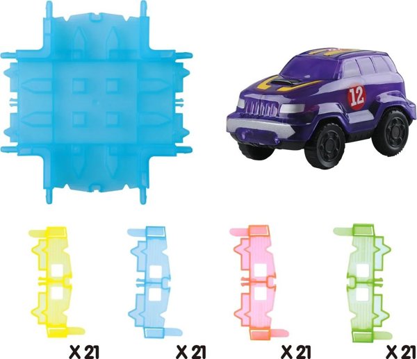 Πίστα αυτοκινήτου Play&Go PLAYGO Glow Race Track, 85 τεμ., 2915