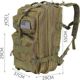 Σακίδιο πεζοπορίας Iso Trade Survival XL 38 l Πράσινο
