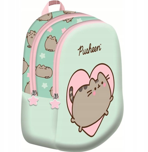 ΣΑΚΙΔΙΟ 23X28X13 1ΦΕΡΜ 3ΤΣΕΠΕΣ PUSHEEN MINT FOL