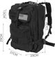 Σακίδιο πεζοπορίας Iso Trade Survival XL 38 l Μαύρο 8234096 5902802913036