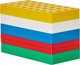 Plus-Plus BIG Σετ με 6 Μεγάλες Βάσεις Δόμησης, Πολύχρωμο Εκπαιδευτικό Παιχνίδι Κατασκευών