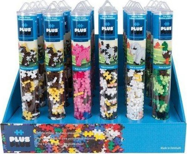 Plus-Plus Display Tube Farm - 24 Τεμάχια, Εκπαιδευτικά Παιχνίδια Κατασκευών για Παιδιά 2+ Ετών