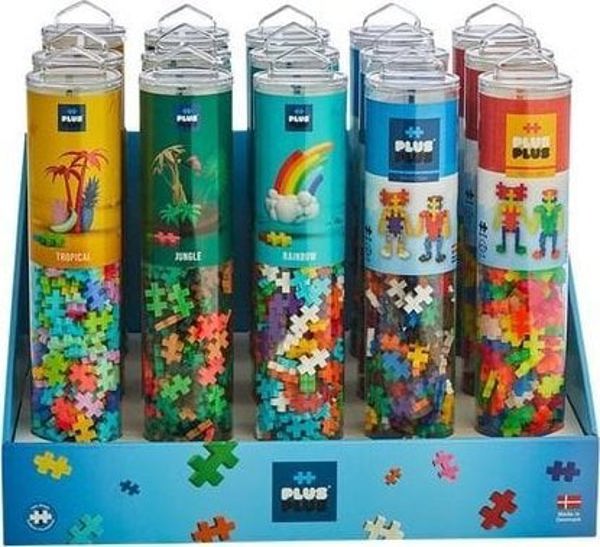 Plus-Plus Display Tube Mix - Παιχνίδι Δημιουργίας με 15 Σωλήνες (Κατασκευές για Αγόρια και Κορίτσια 3-7 Ετών)