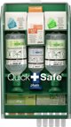Plum PLCOMPLETE - Σταθμός πρώτων βοηθειών QuickSafe Complete υγειονομικό φαρμακείο που μπορεί να κρεμαστεί στον τοίχο τζελ για εγκαύματα (18 φακελάκια) επίδεσμος για πληγές (3 τεμάχια)